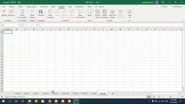 VBA Macros In English - Class 3