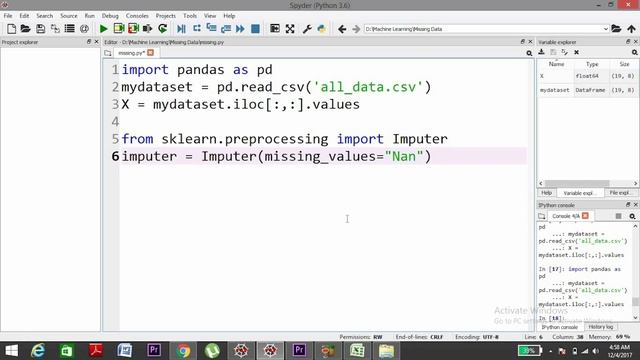 How To Handle Missing Data in a CSV Dataset | Machine Learning | Python смотреть онлайн