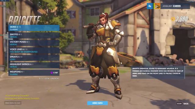 Overwatch Overview of Brigitte! Skins, Emotes, & Highlights too! смотреть онлайн