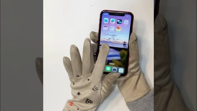 TH80F-5 FABRETTI Перчатки жен. 90% полиэстер/10% эластан