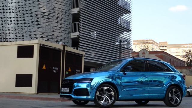AUDI Q3 Sky blue chrome | VinylJam | Wrap a Car смотреть онлайн