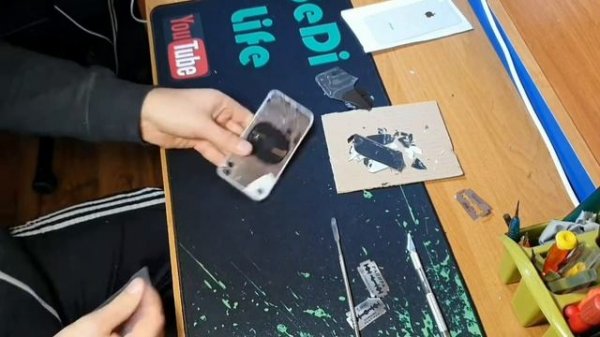Замена задней крышки на iPhone 8 Без разборки телефона