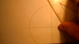 Как  поделить окружность на 3 равные части. Очень просто. Уроки черчения.