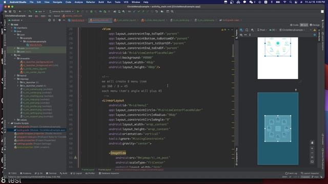 Android circle menu modern bottom circle menu example with ConstraintLayout in Kotlin fast and easy смотреть онлайн