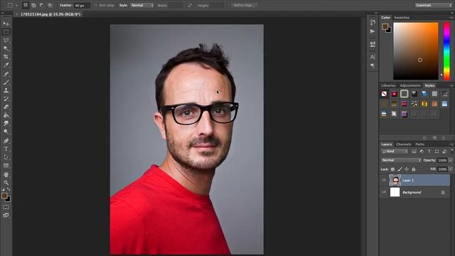Photoshop Selection Tools -- Rectangular Marquee Tool смотреть онлайн