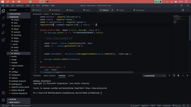 How To Use RegisterFont Canvas