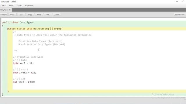 Comments,Variable,Datatypes in Java #2 смотреть онлайн