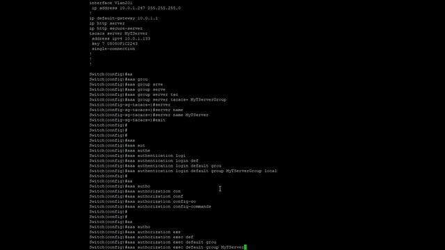 Настройка коммутатора Cisco и сервера Debian для работы по протоколу Tacacs+ смотреть онлайн