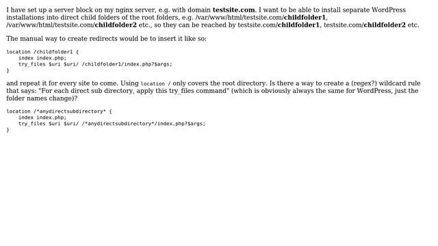 DevOps & SysAdmins: nginx sub directory wildcard rewrite смотреть онлайн