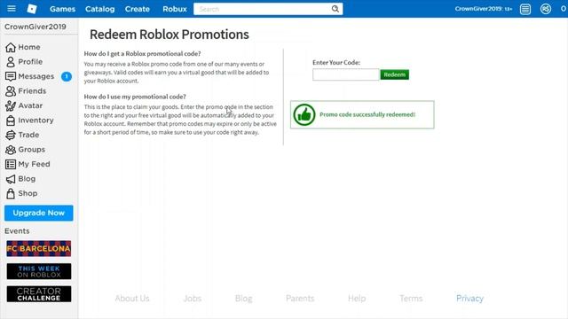Roblox June Domino Crown Promo Code *2019* смотреть онлайн
