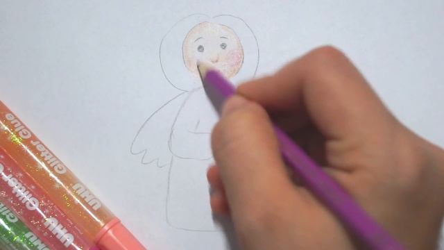 ? Engel malen - How to draw a Christmas Angel - как нарисовать ангела на рождество смотреть онлайн