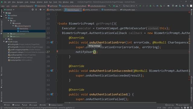 How to add Fingerprint Authentication | Android Tutorial | API 23+ смотреть онлайн