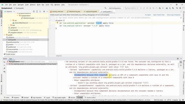 Android Studio - Fix the error "Could not resolve com.android.tools.build:gradle:7.4.0"? смотреть онлайн