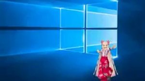 Аниме танцует на рабочем столе