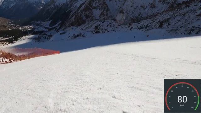 Скоростной спуск на горных лыжах смотреть онлайн