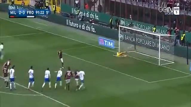 Jeremy Menez Goal AC Milan vs Frosinone 3 3 Serie A 2016 смотреть онлайн