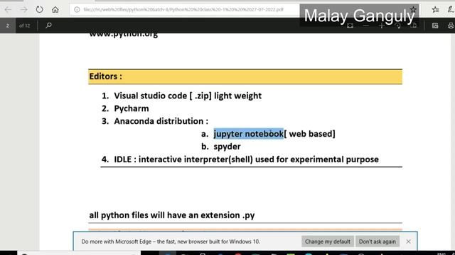 Python class 1 Introduction to Python, Features Of Python смотреть онлайн