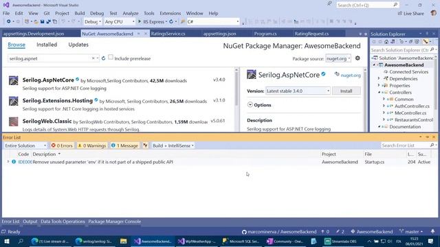 Live Coding: Logging con .NET (prima parte) смотреть онлайн