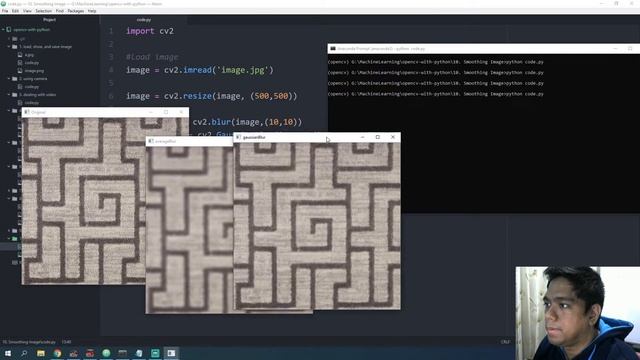 [Belajar OpenCV with Python] #10 Smoothing image смотреть онлайн