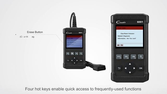 Launch CReader 6001 OBDII & EOBD Diagnostic Tool смотреть онлайн