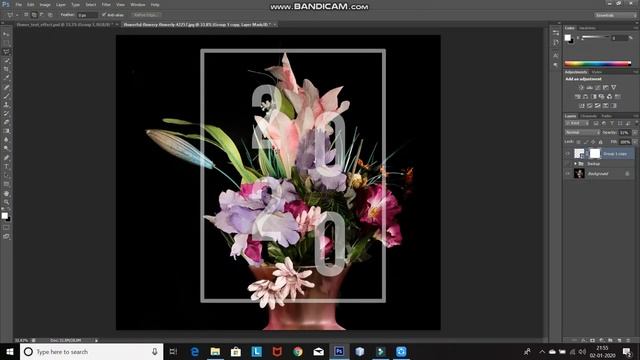 FLORAL TYPOGRAPHY TEXT EFFECT | PHOTOSHOP EFFECT | PHOTOSHOP TUTORIAL смотреть онлайн