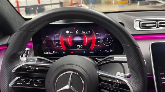2023 Mercedes Benz S-Class S500 Brabus. Diesel engine!! Front camera. смотреть онлайн