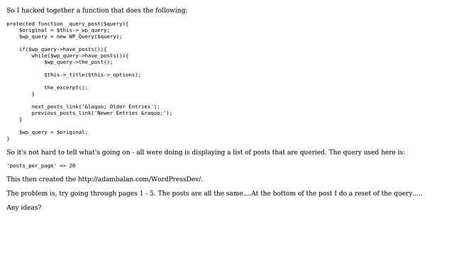 Wordpress: Loop being strainge смотреть онлайн