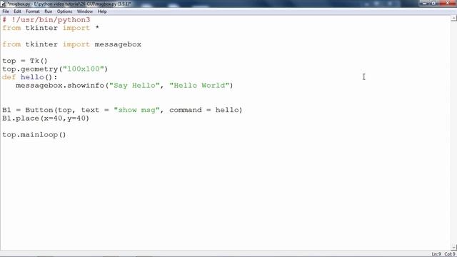Python - Message Box смотреть онлайн