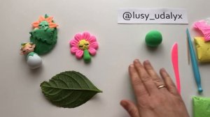 Лепка для детей. Лепим из воздушного пластилина. Спящие цветы