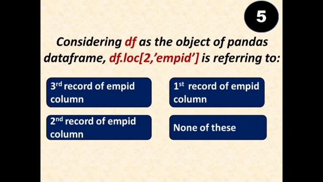 Python pandas course (quiz) смотреть онлайн