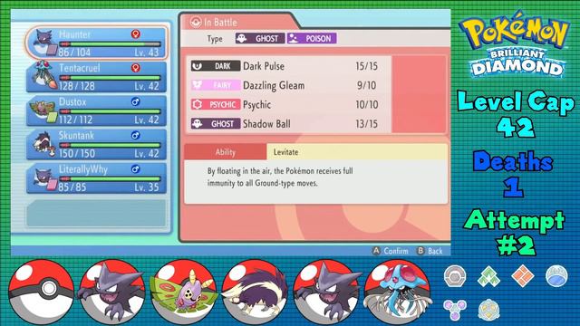 Pokémon Brilliant Diamond Hardcore Nuzlocke - Poison Type Pokémon Only! (No items, No overleveling) смотреть онлайн