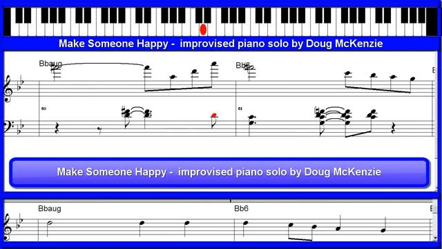 'Make Someone Happy' - jazz piano tutorial смотреть онлайн