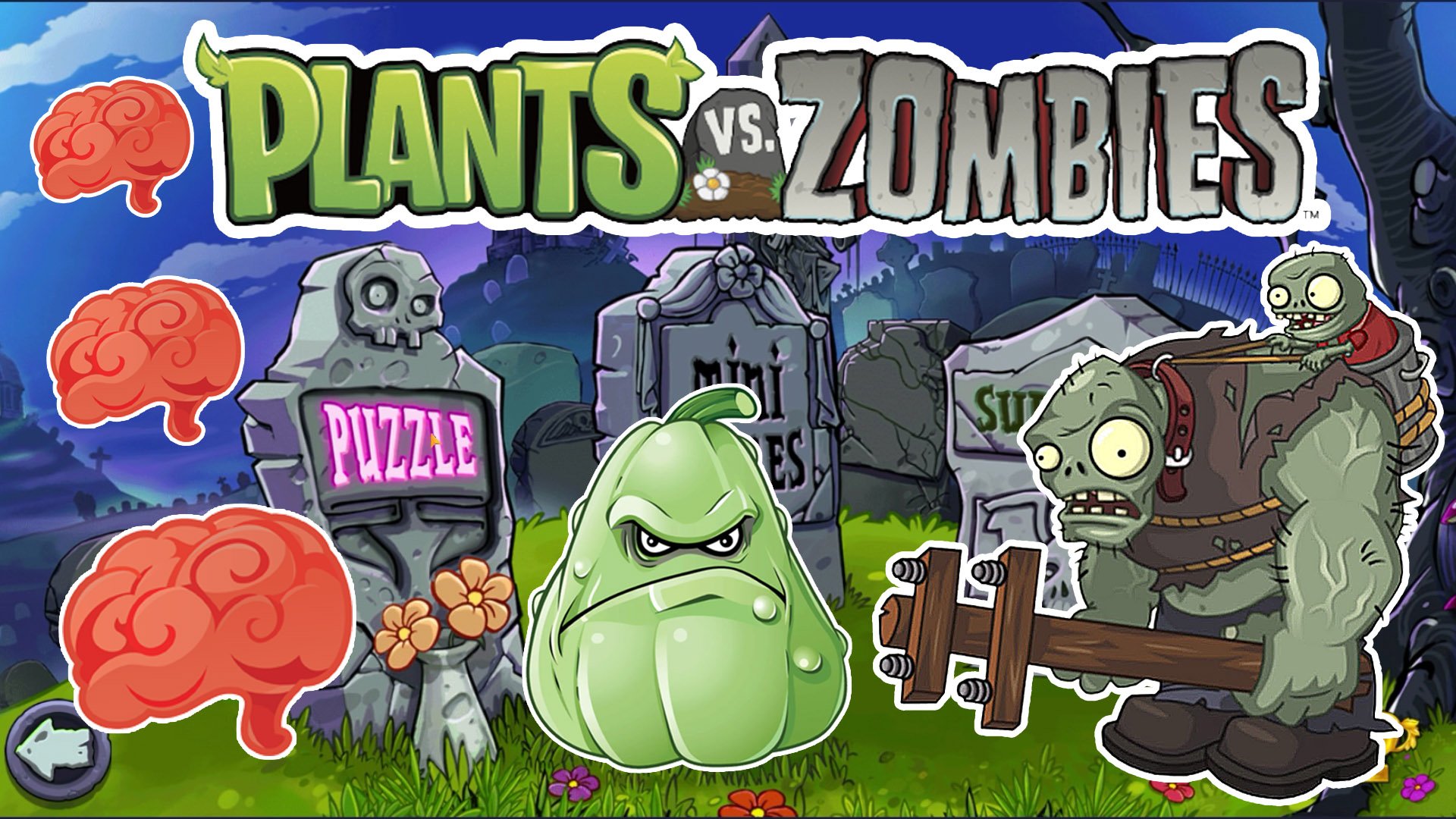Растения против Зомби Пазлы! Прохождение игры| Plants vs Zombies Puzzle #2 смотреть онлайн