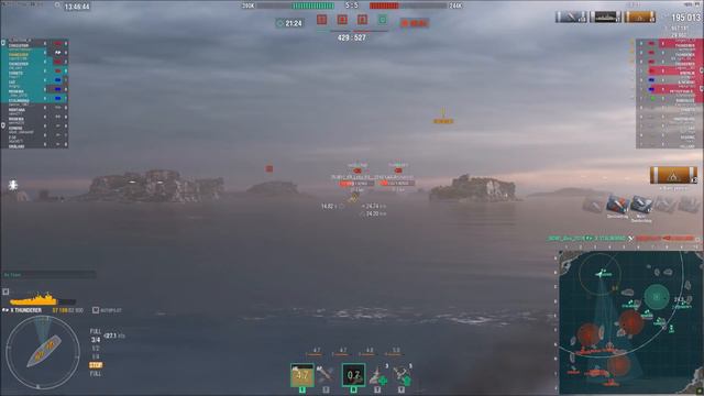 377k DAMAGE MONSTER Thunderer - World of Warships смотреть онлайн