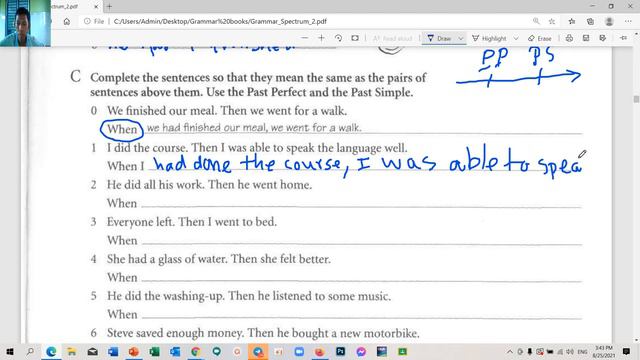 Practice, Past Perfect. A lot of good Exercises related to Past Perfect, លំហាត់ смотреть онлайн