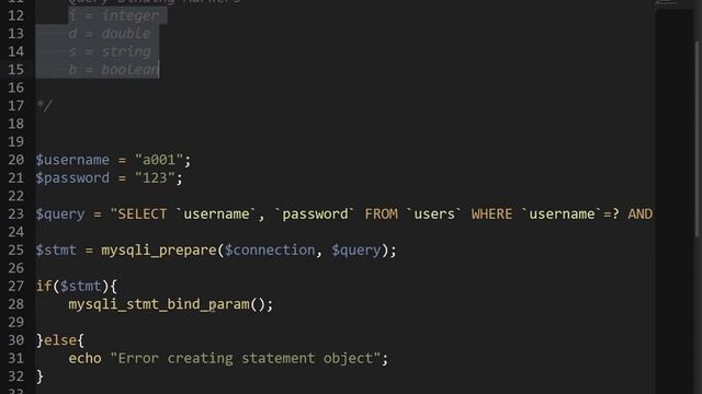 PHP Prepared Statement & Parameterized Query MySQL English смотреть онлайн