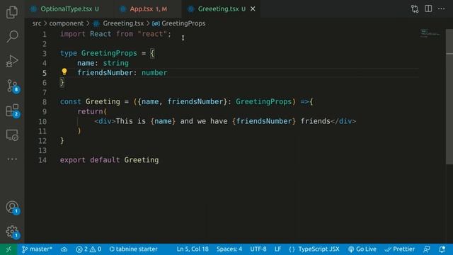 React Typescript #4 - Optional Type and Conditional Render смотреть онлайн