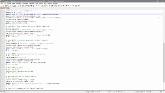 Socket Programming - SMTP Jaringan Komputer смотреть онлайн