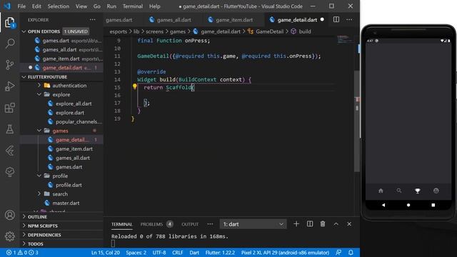 Flutter App UI - Game Streaming - Part 3 - Speed Code Tutorial смотреть онлайн