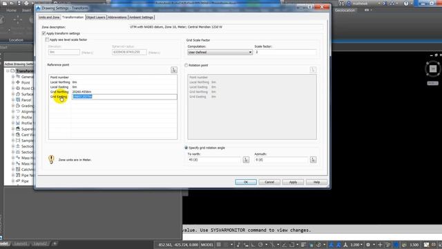Transform Points in Civil 3D Using the Transformation tab смотреть онлайн