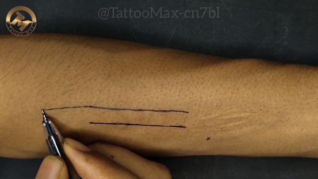 Making snake tattoo with pen / How to make permanent tattoo with pen at home / Diy tattoo design смотреть онлайн