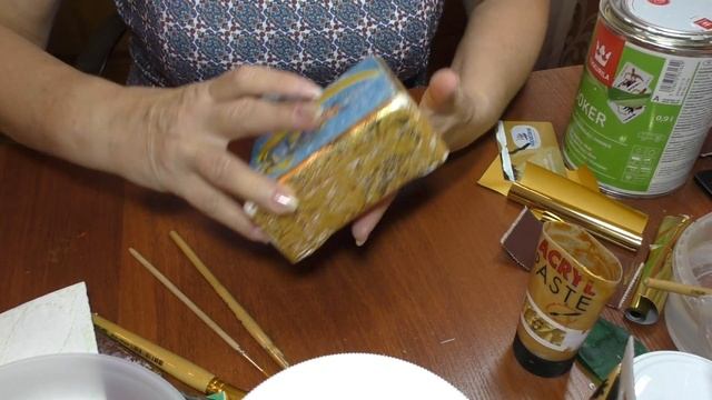 Золочение. Новогодний декупаж. Часть первая. смотреть онлайн