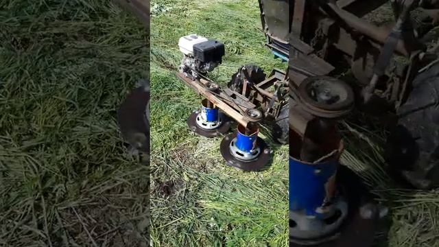 Самодельная роторная косилка на минитрактор смотреть онлайн