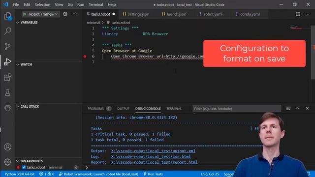 RoboCon 2021 - 2.05 ROBOTFRAMEWORK LANGUAGE SERVER (Fabio Zadrozny) смотреть онлайн
