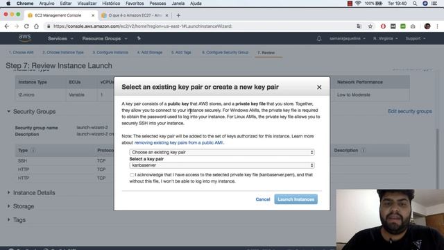 Criando uma instância no EC2 e conectando via SSH - Aula 3 - Curso Amazon AWS смотреть онлайн