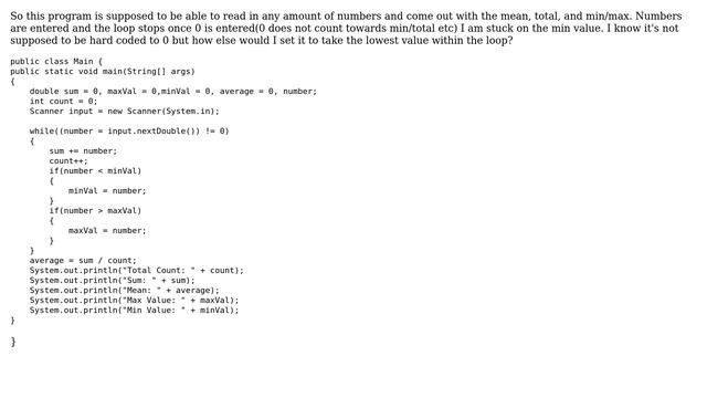Trying to find find minimum value of numbers entered in Java (2 Solutions!!) смотреть онлайн