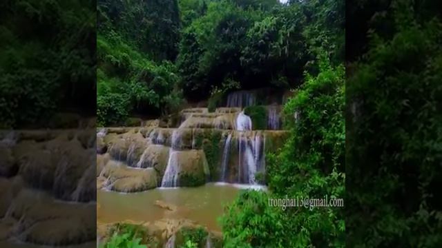 Thac May Cloud Waterfall in Thanh Hoa Province, Vietnam смотреть онлайн