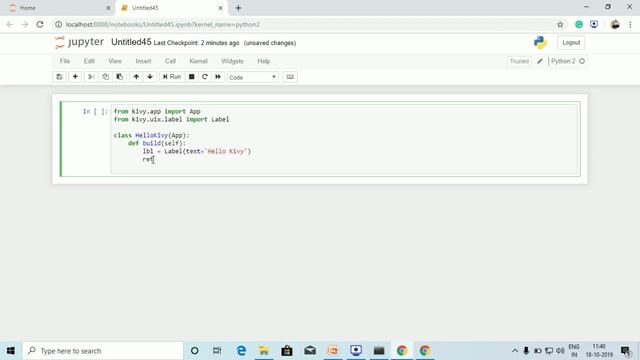 Python Kivy Tutorial 2 - Setup Kivy + Creating first Simple Application смотреть онлайн