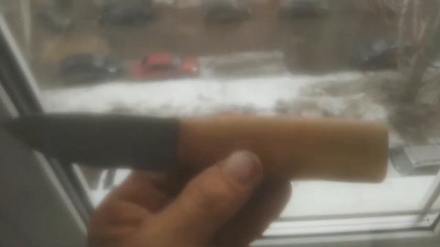 Сделал своими руками нож из дисковой пилы, сталь 9ХФ, рукоять дуб. 92мм на 28 клинок, обух 1.7мм. смотреть онлайн