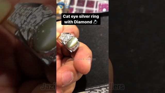 Cateye with daimond #naturalstone #gemstone #cateye #daimond смотреть онлайн